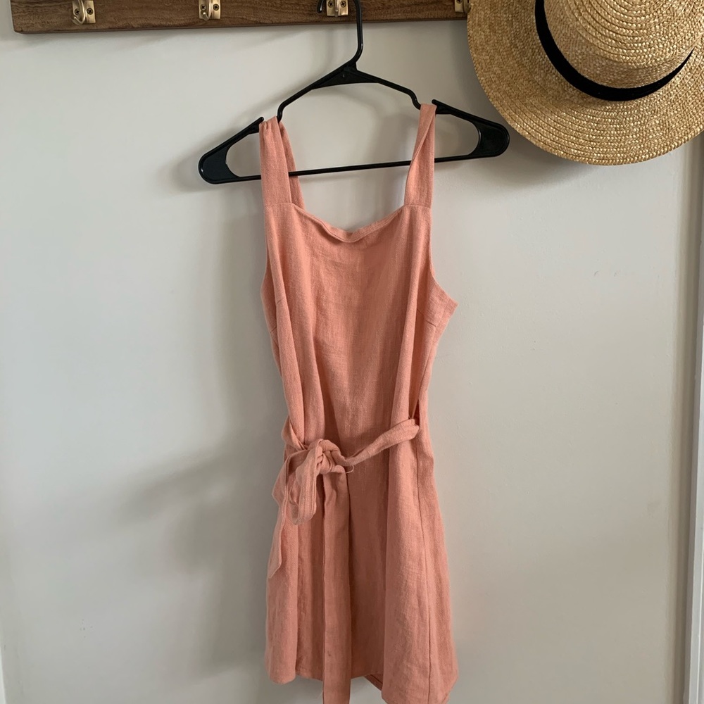 Pastel linen dress